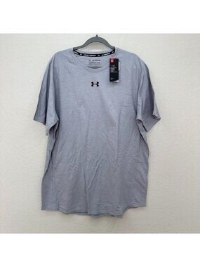 Under Armour Charged Grey Cotton Tee Short Sleeve Active Shirt Mens size XXL NEW